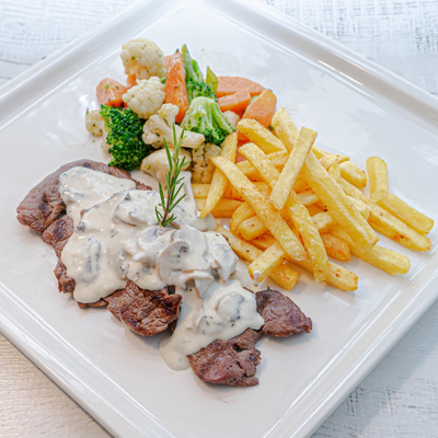 Steak With Mushroom Sauce